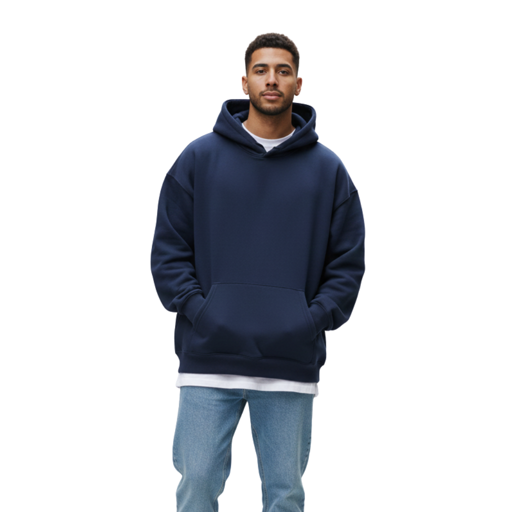 HOODIE OVERSIZE 420GR - AZUL