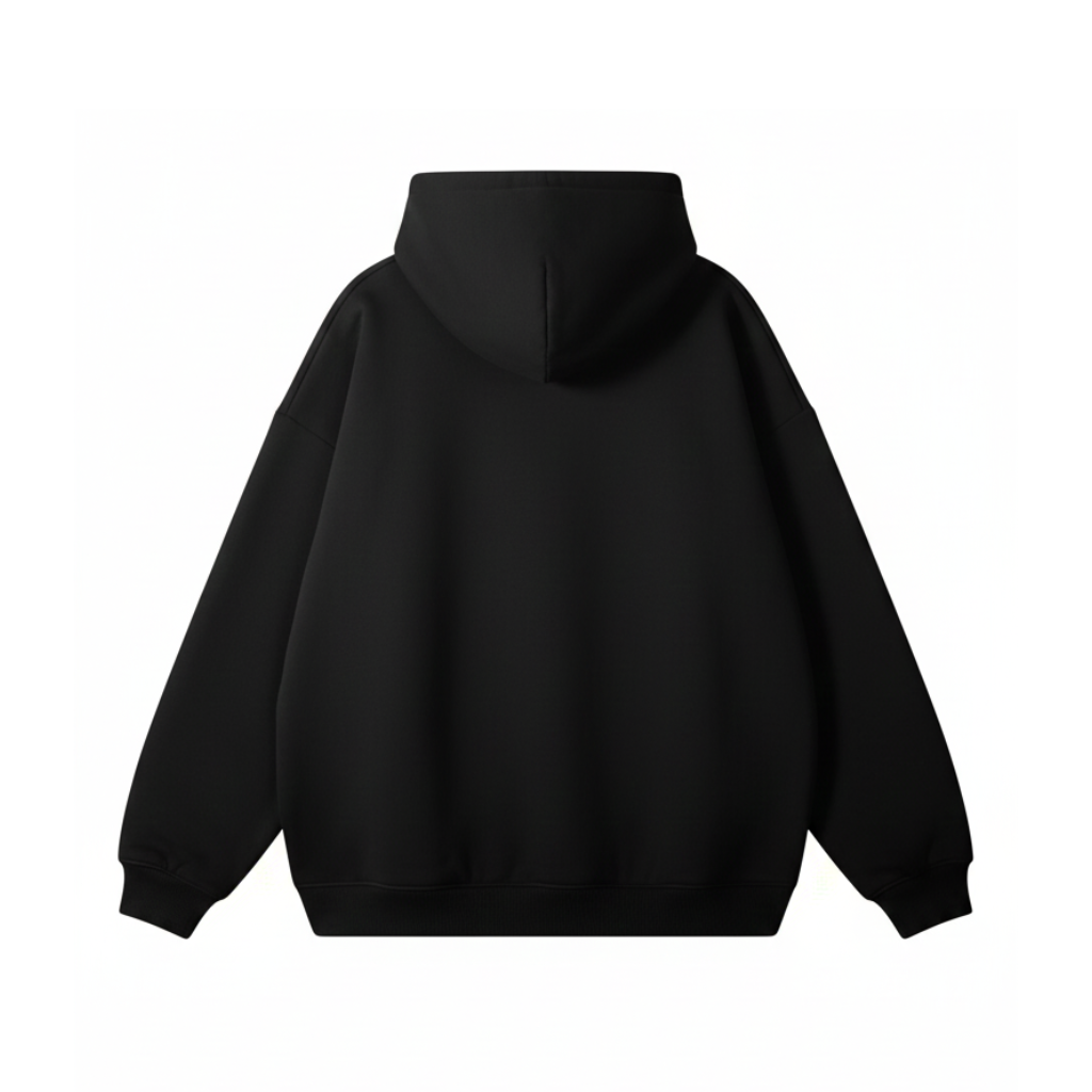 HOODIE OVERSIZE 420GR - BLACK