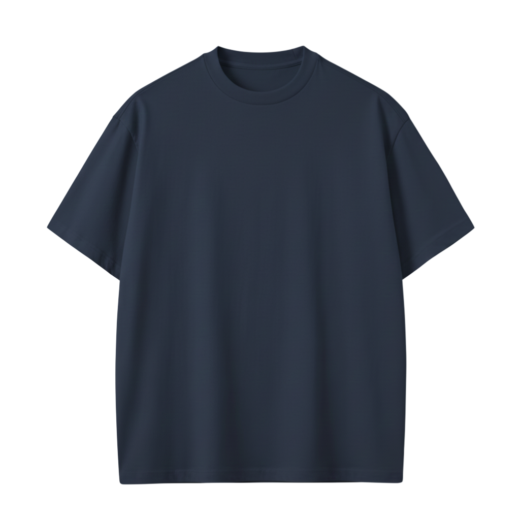 PLAYERA OVERSIZE - AZUL NAVY - 230GR