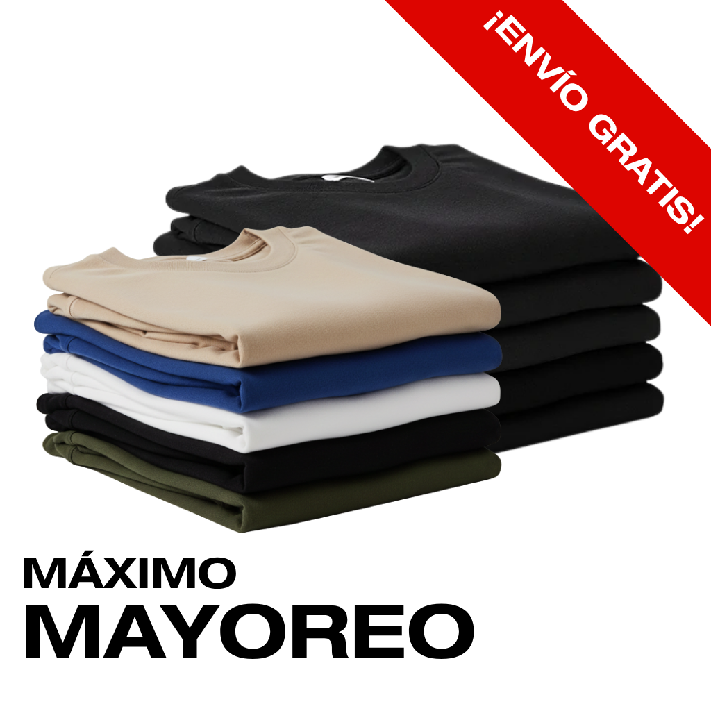 PAQUETE 50 PLAYERAS OVERSIZE - 230GR - Colores